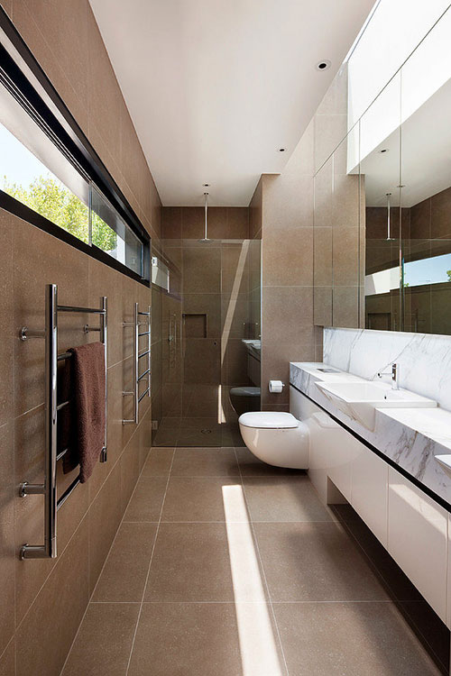 Sanitaire afwerking met design-douche